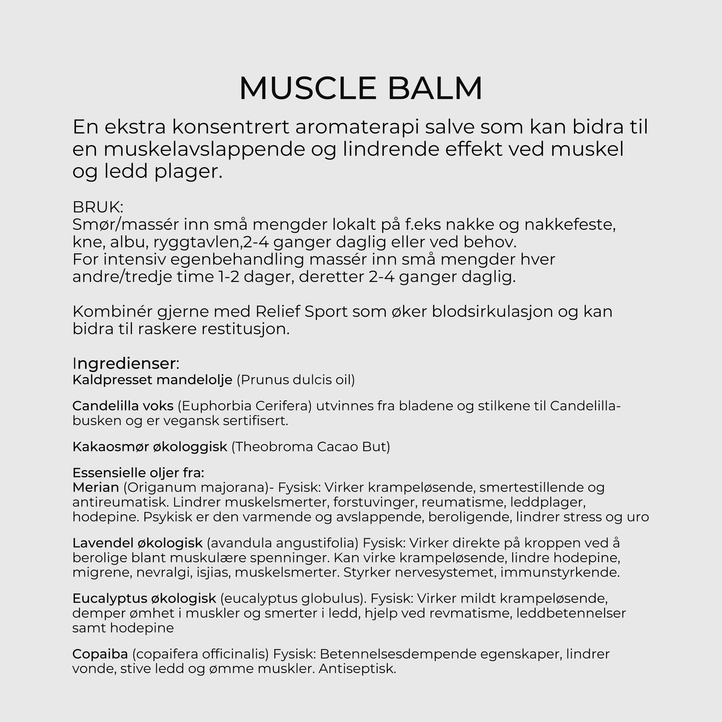 VINTER KIT FOR HUD, KROPP OG SINN