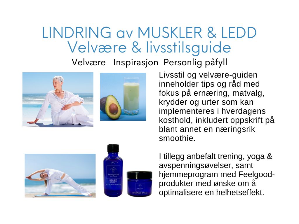 Muskel & ledd support med aromaterapi og velvære guide