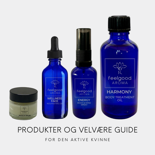 Aromaterapi Kit med Velvære guide for den aktive kvinne